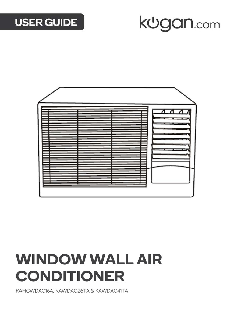 Window Wall Air Conditioner Guide | PDF | Air Conditioning | Electrical ...