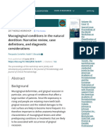 Mucogingival Conditions in The Natural Dentition: Narrative Review, Case De!nitions, and Diagnostic Considerations