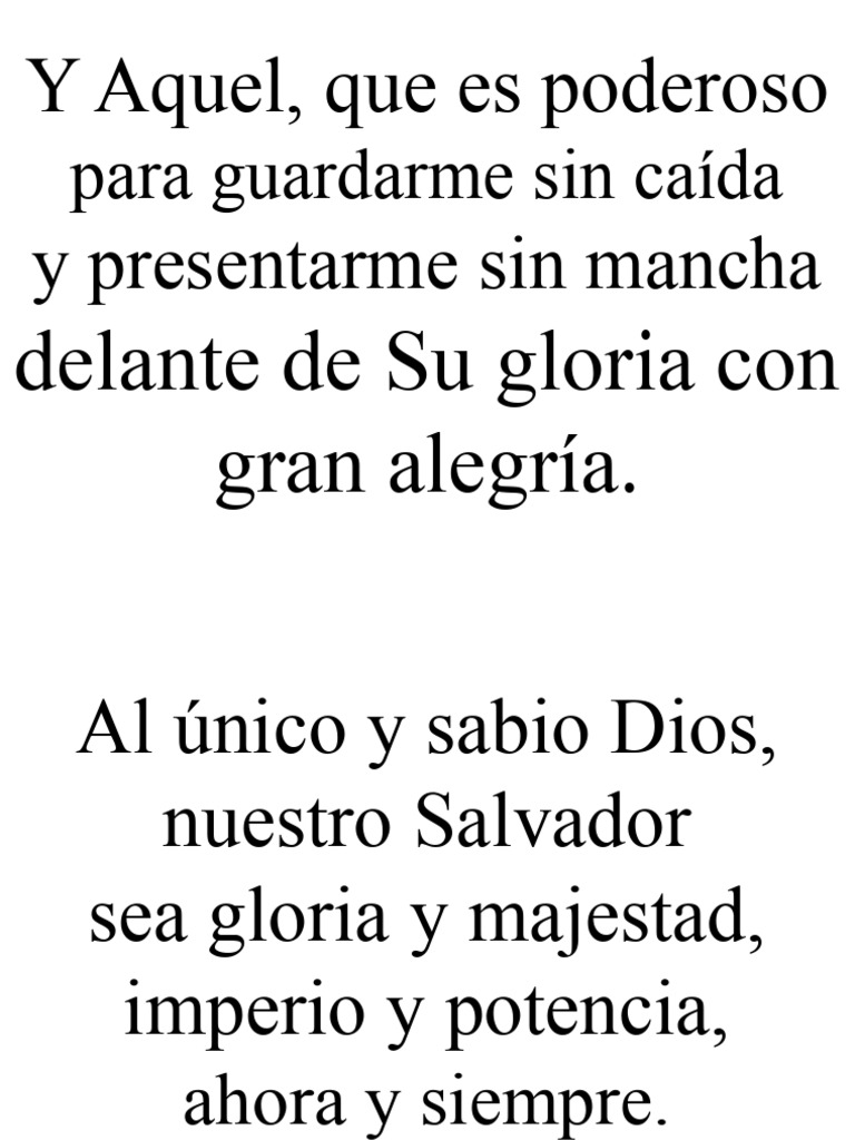 Poder de Dios y Su gloria eterna | PDF