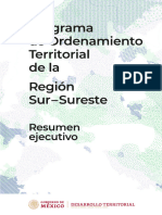 Programa Ordenamiento Territorio Dela Región Sur-Sureste