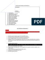 Soal Remidial Informatika 2