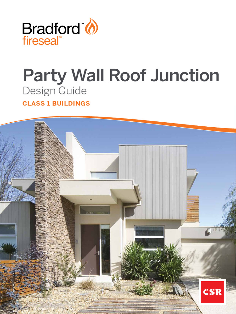 Fireseal Party Wall Design Guide For Class 1 Buildings PDF Wall Building Insulation