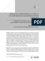 RIBEIRO - Ensino de Literaturas Na UNILA e o Caráter Humanizador Do Texto Literário