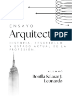 Historia Desarrollo y Actualidad de La Arquitectura. (Bonilla Salazar Juan Leonardo)