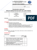 Insulin Admin With Vial and Syringe