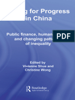 Paying For Progress in China Public Finance, Human Welfare and Changing Patterns of Inequality (Vivienne Shue, Christine Wong (Eds.) )