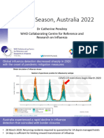 Australia Influenza Season Europe Oct 2022 - CPendrey