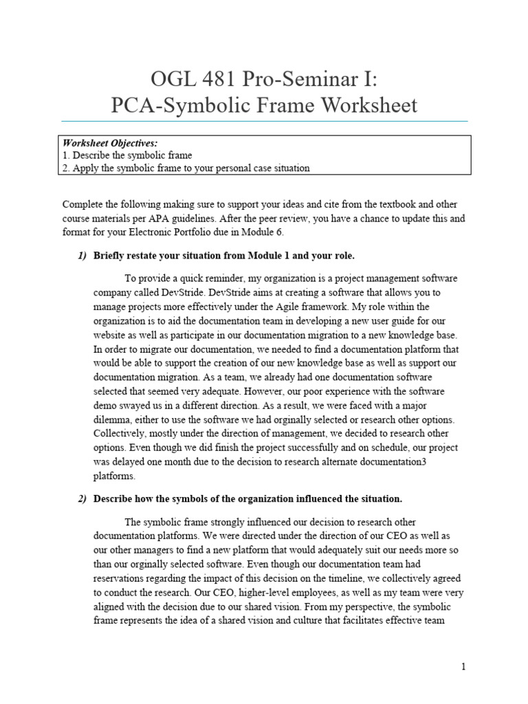 Symbolic Frame | PDF