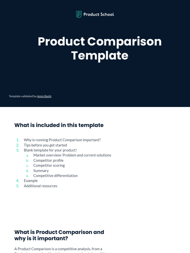 Product Comparison Template Guide | PDF | Apple Inc. | Spotify