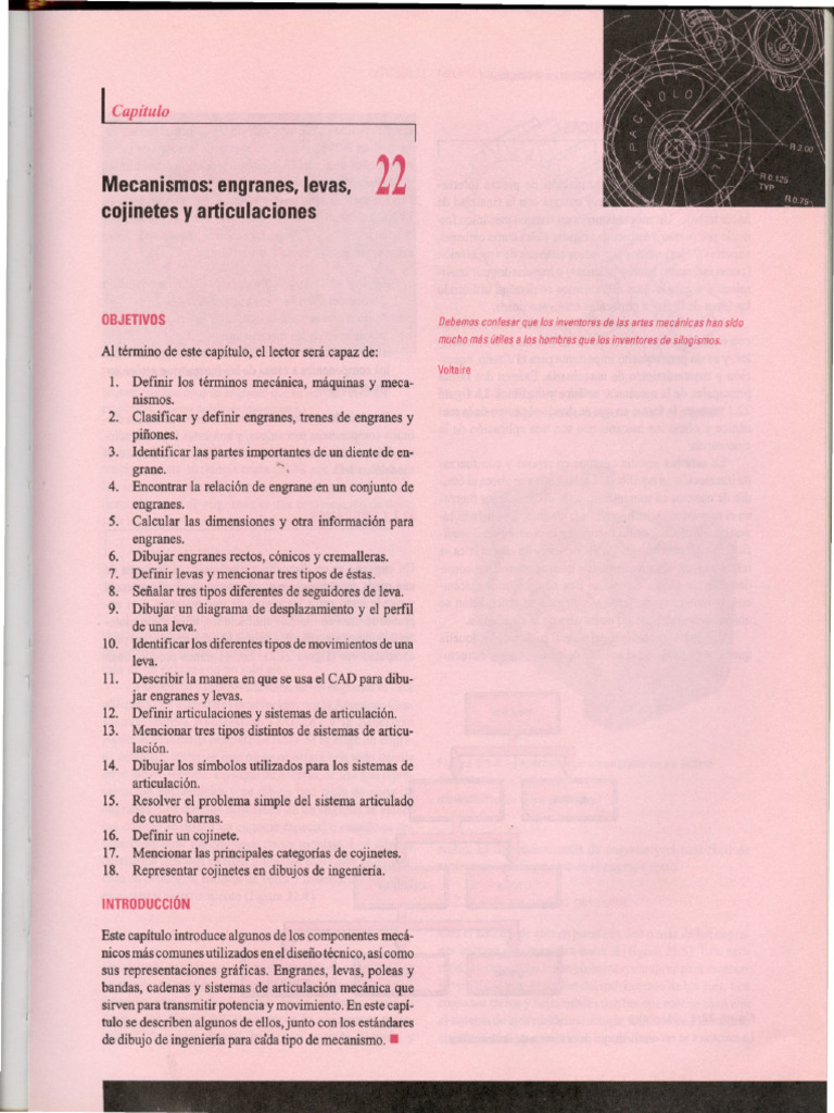 Capitulo22 Mecanismo Engranaje Levas Cojinetes Y Articulaciones Pdf