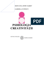 Gabriela Popescu - Psihologia Creativitatii
