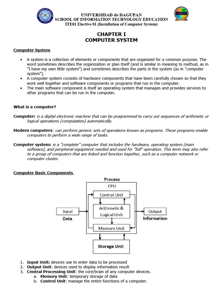 Overview of Computer Systems and Types | PDF | Computer Keyboard | Hard ...