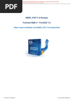 Fortinet Pass4sure Nse4 - fgt-72 PDF Download 2023-Aug-16 by Quennel 107q Vce