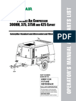 P A C 300Hh, 375, 375H 425 E: Ortable Ir Ompressor and Xport