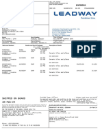 Leadway Bill of Lading - FRA240000059