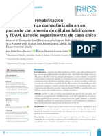 Pérez y Cuartas, (2023) - Impacto de La Rehabilitación Neuropsicológica Computarizada en Un Paciente Con Anemia de Células Falciformes y