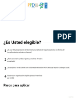 ¿Es Usted Elegible - SGP Programa de Pequeñas Donaciones Del FMAN Panamá