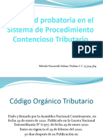 Actividad Probatoria en El Sistema de Procedimiento Contenciosooo