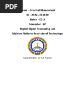 DSP Lab Record