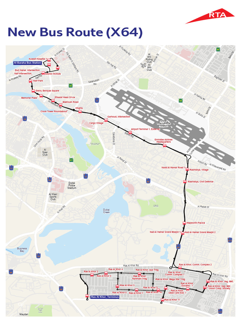 X64 Bus Route and Timetable Overview | PDF