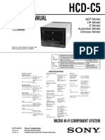 Sony cmt-c5 hcd-c5 Service Manual