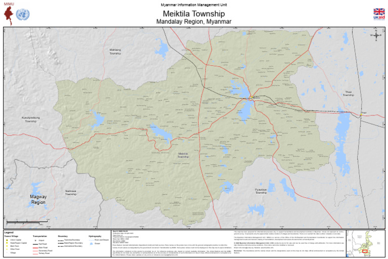 TSP Map VL Meiktila - Mandalay MIMU154v05 20apr2020 A1 Eng | PDF