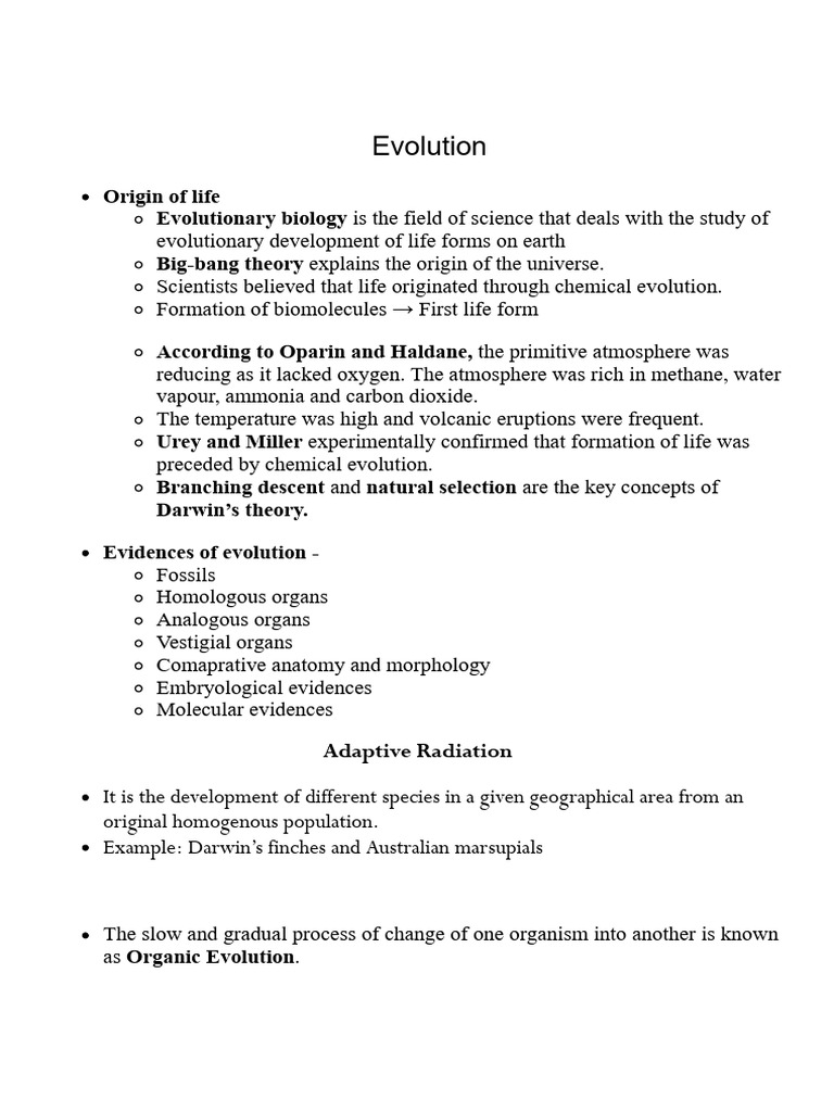 Evolution | PDF