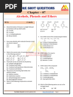 Question Chap 7 Alcohols, Phenols and Ethers