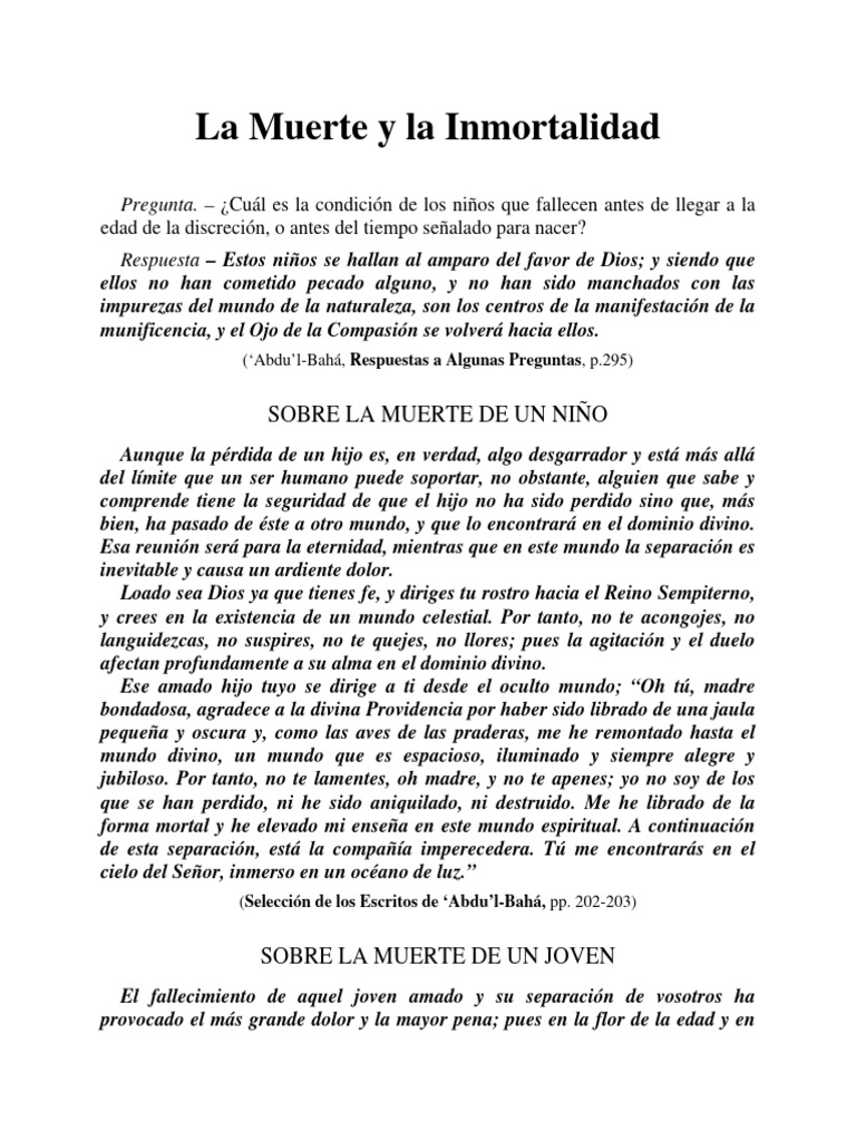 Reflexiones sobre la Muerte y el Más Allá | PDF | Reencarnación | Muerte