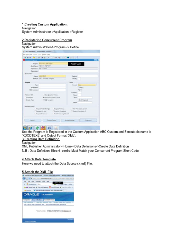 Custom Application Setup Guide | PDF | Computer File | Programming