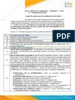 Anexo 2 - Formato de Guion para La Grabación Del Video