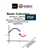 BASIC-CALCULUS - Q4 - WEEK-8-9 - MODULE-8 - The-Area-of-a-Plane-Region-by-Definite-Integration - Its-Application