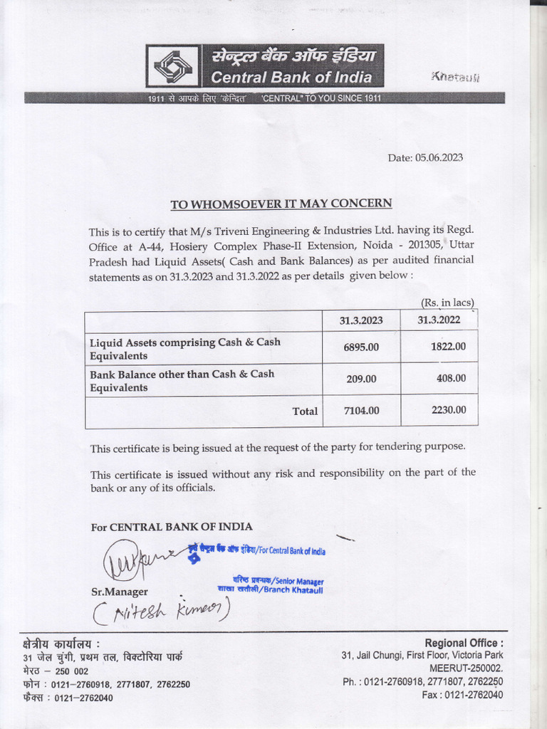 Liquid Asset Bank Certificate | PDF | Economies | Business Economics