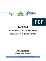 LAPORAN Audit Mutu Internal