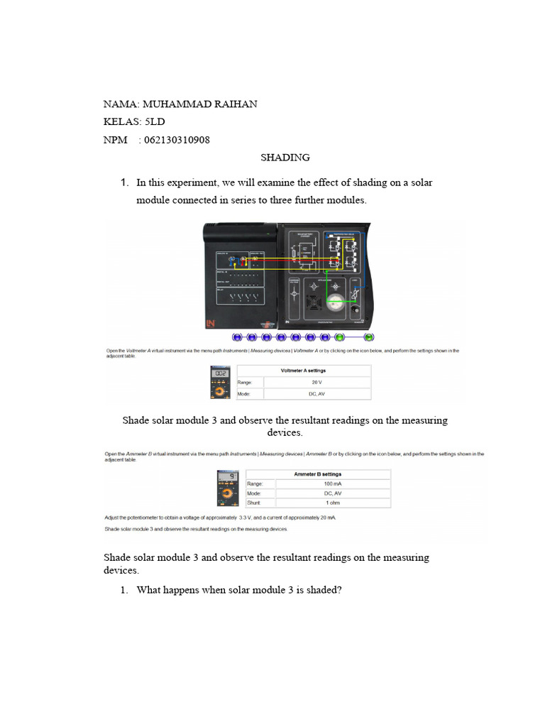 Effects of Shading on Solar Modules | PDF
