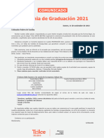 5° SECUNDARIA_Comunicado Ceremonia de Graduación 2021-Santa Beatriz