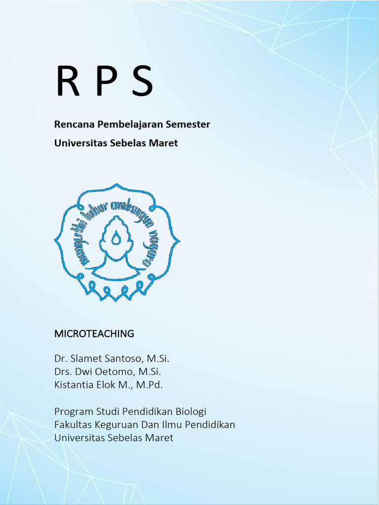 RPS Microteaching Pendidikan Biologi | PDF