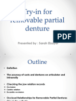 Try-In For Removable Partial Denture (9