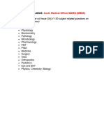 02.24 - Syllabus For Asstt. Medical Officer (GDMO) PDF