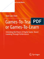 Games-To-Teach or Games-To-Learn: Yam San Chee