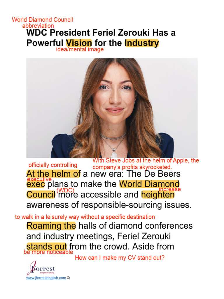 Wdc President Article Review By Jforrest English Pdf