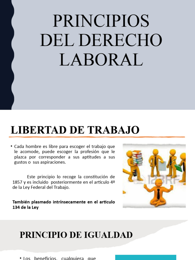 Principios Clave del Derecho Laboral | PDF | Derecho laboral ...