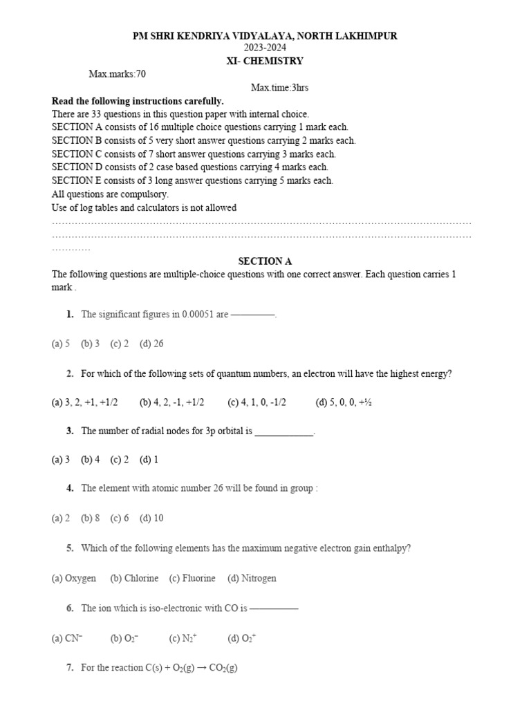 12TH CHEMISTRY SAMPLE PAPER 2023 PDF visual data 8