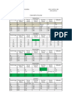 Calendário Escolar 2011-2012