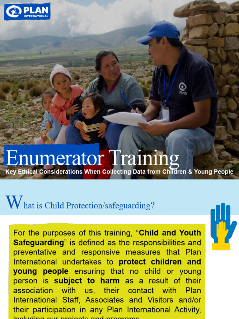 Ethical Enumerator Training for Safeguarding | PDF | Child Protection ...