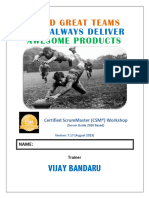 CSM Workshop Handout - Vijay Bandaru - Version 7.17 (Aug 2023)