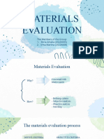 9) Material Evaluation