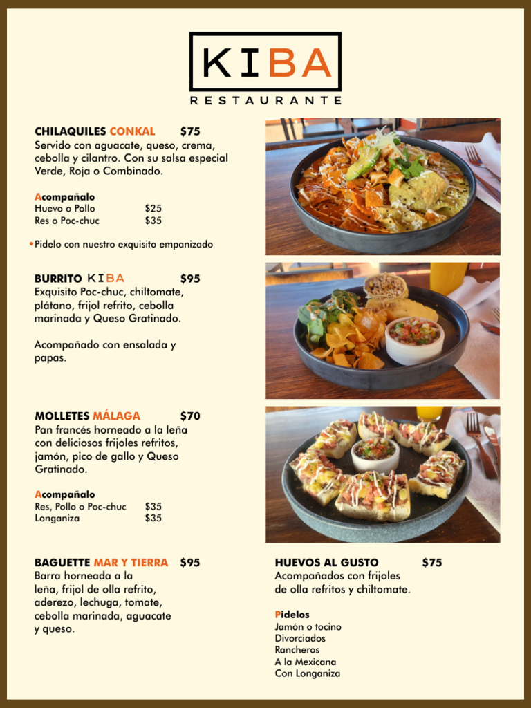 Menu Kiba-3 | PDF