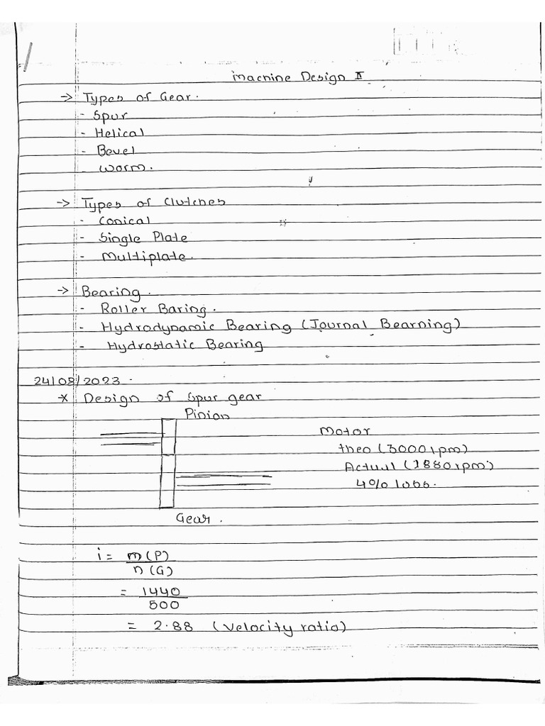 MD-II - TT1 Notes | PDF