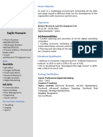 CV Resume Format